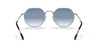 [Blue Lenses, Polished Silver Frame]