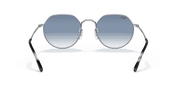 Blue Lenses, Polished Silver Frame