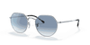 [Blue Lenses, Polished Silver Frame]