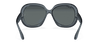 [Dark Grey Lenses, Polished Transparent Blue Frame]