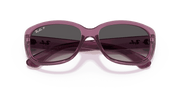 Grey Gradient Polar Lenses, Polished Transparent Violet Frame