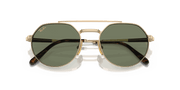 Green Lenses, Polished Arista Gold Frame