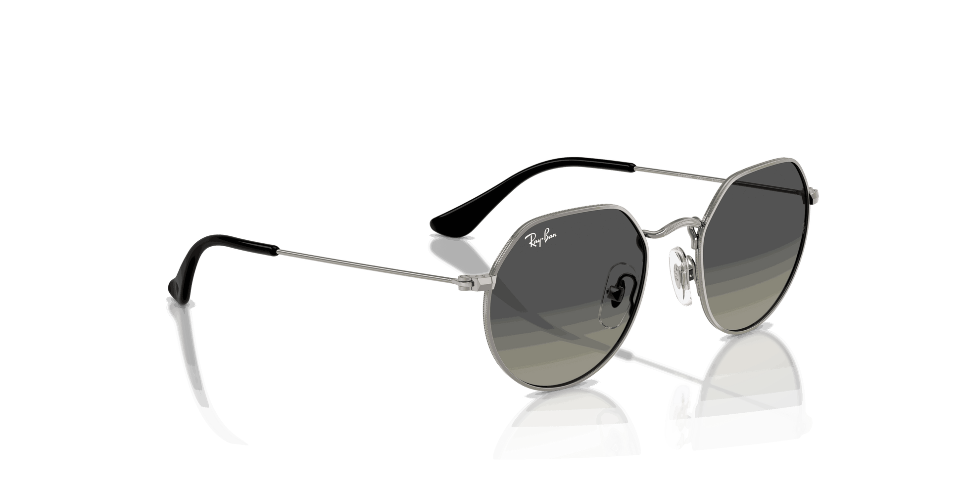 [Grey Gradient Lenses, Polished Gunmetal Frame]