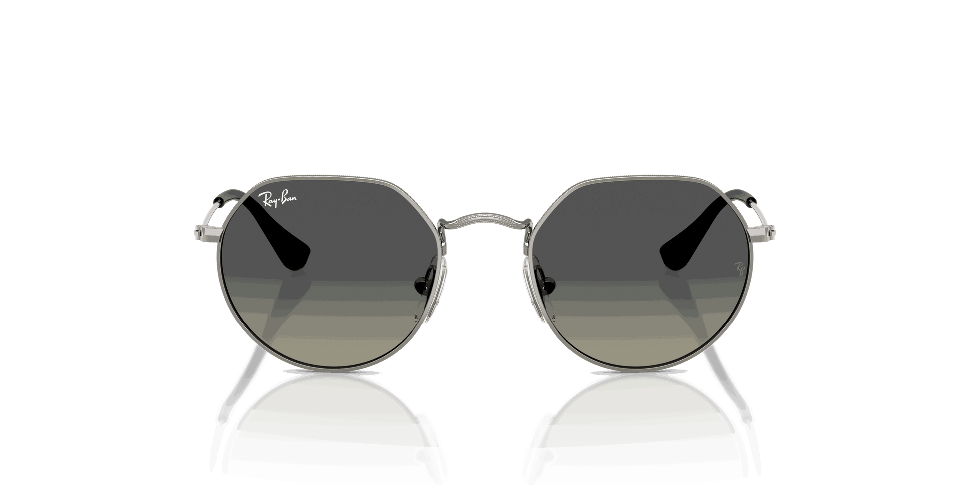 [Grey Gradient Lenses, Polished Gunmetal Frame]