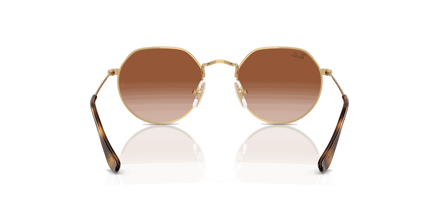 [Gradient Brown Lenses, Polished Arista Gold Frame]