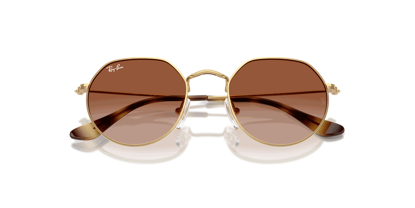 [Gradient Brown Lenses, Polished Arista Gold Frame]