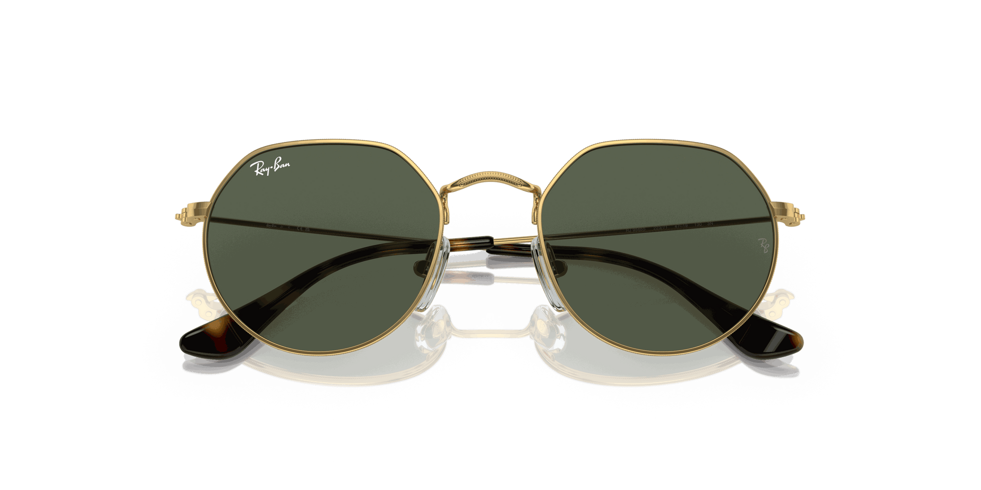 [Green Lenses, Polished Arista Gold Frame]