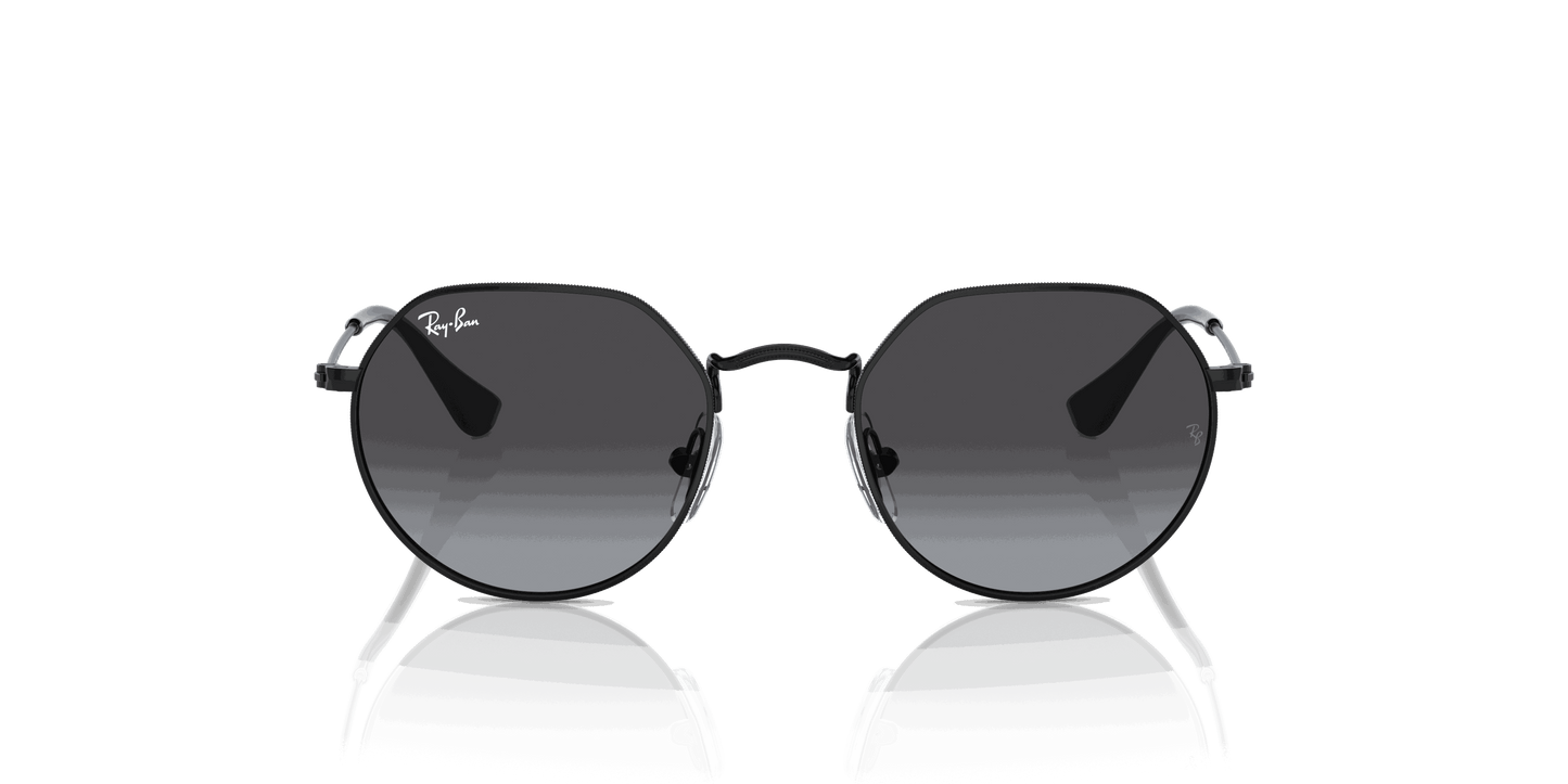 [Grey Gradient Lenses, Polished Black Frame]