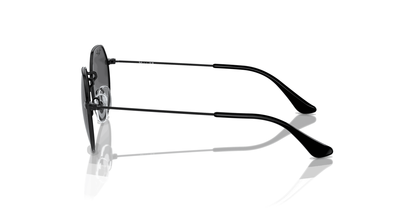 [Grey Gradient Lenses, Polished Black Frame]