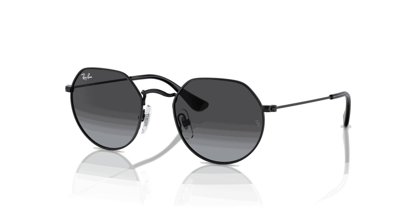 [Grey Gradient Lenses, Polished Black Frame]