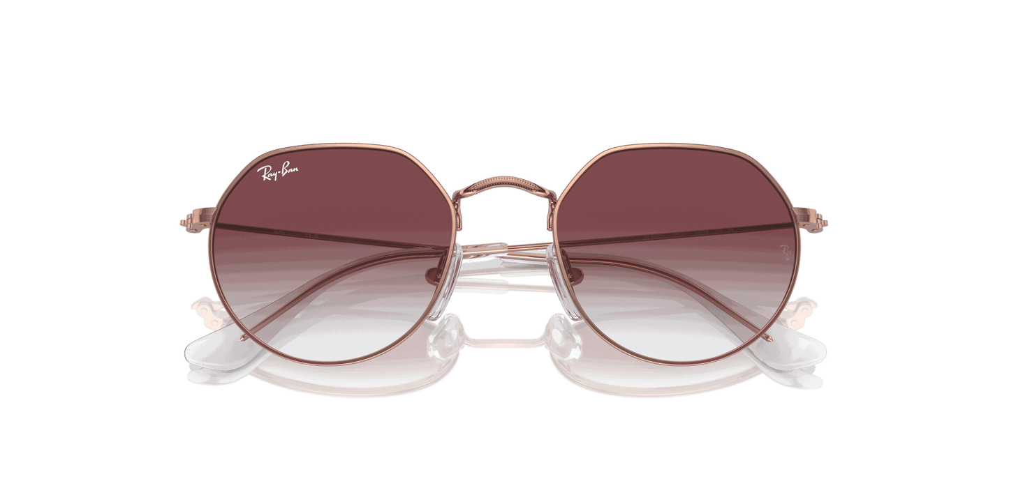 [Gradient Dark Violet Lenses, Polished Rose Gold Frame]