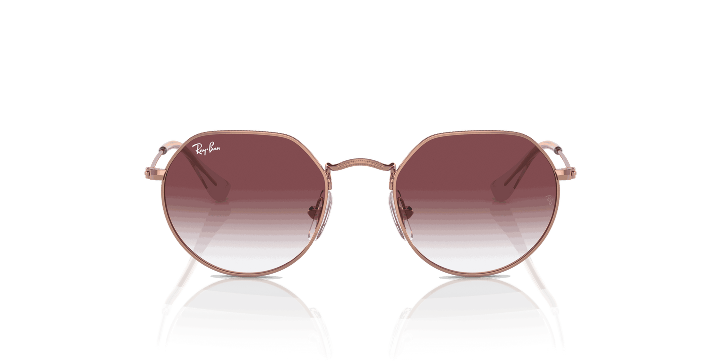 [Gradient Dark Violet Lenses, Polished Rose Gold Frame]