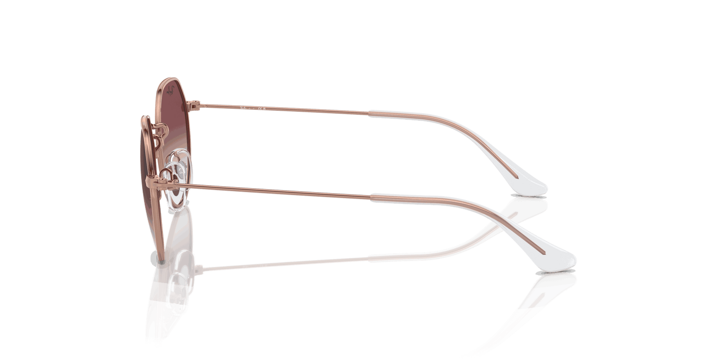 [Gradient Dark Violet Lenses, Polished Rose Gold Frame]