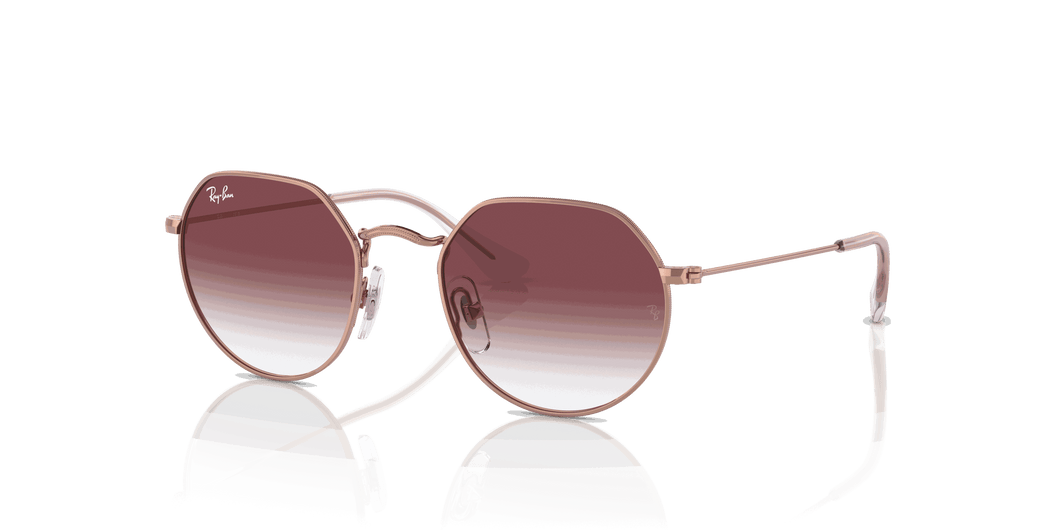 [Gradient Dark Violet Lenses, Polished Rose Gold Frame]