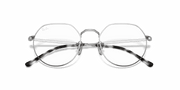 Clear Lenses, Polished Silver Frame