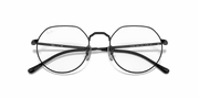 Clear Lenses, Polished Black Frame