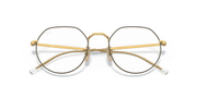 Clear Lenses, Matte Gold Frame