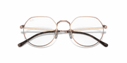 Clear Lenses, Polished Copper Frame