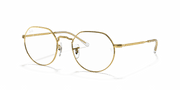 Clear Lenses, Polished Gold Frame