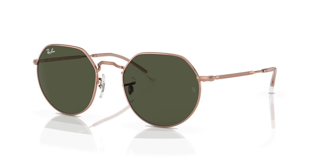 [Green Lenses, Polished Rose Gold Frame]