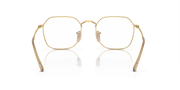 Clear Lenses, Polished Beige On Gold Frame