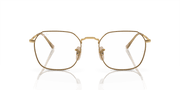 Clear Lenses, Polished Beige On Gold Frame