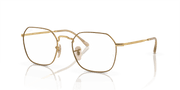 Clear Lenses, Polished Beige On Gold Frame