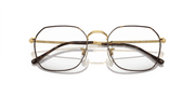 Clear Lenses, Polished Havana On Gold Frame