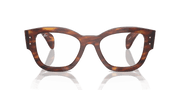 Clear Lenses, Polished Striped Havana Frame