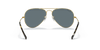 [Dark Blue Lenses, Polished Gold Frame]