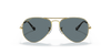 [Dark Blue Lenses, Polished Gold Frame]