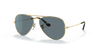 [Dark Blue Lenses, Polished Gold Frame]