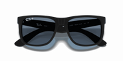 Blue Lenses, Matte Rubber Black Frame