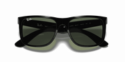 Dark Green Lenses, Polished Black Frame