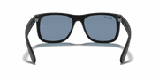 Dark Blue Lenses, Matte Rubber Black Frame