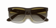 Green Gradient Lenses, Matte Brown Frame