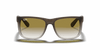 [Green Gradient Lenses, Matte Brown Frame]