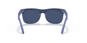 Dark Blue Lenses, Matte Transparent Blue Frame