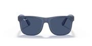 Dark Blue Lenses, Matte Transparent Blue Frame