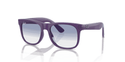 Blue Lenses, Polished Opal Violet Frame