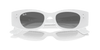 [Grey Lenses, Polished White Frame]