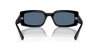 [Dark Blue Lenses, Polished Black Frame]