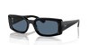 [Dark Blue Lenses, Polished Black Frame]