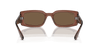 [Dark Brown Lenses, Polished Transparent Brown Frame]