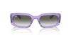 [Light Grey Lenses, Polished Transparent Violet Frame]