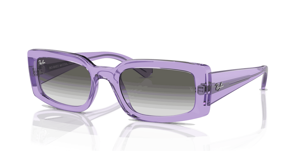 [Light Grey Lenses, Polished Transparent Violet Frame]