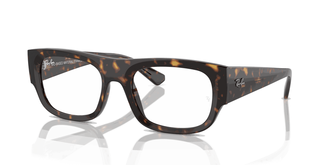 [Clear Lenses, Polished Havana Frame]