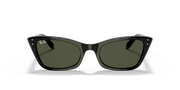 Green Lenses, Polished Black Frame