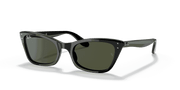 Green Lenses, Polished Black Frame