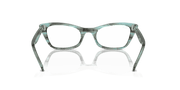 Clear Lenses, Polished Striped Green Frame